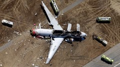 Aircraft boeing 777 crashed