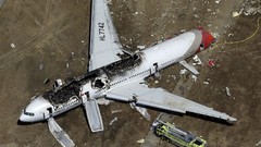 Aircraft boeing 777 crashed