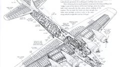 Aircraft bomber infographics schematic