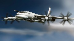 Aircraft bomber Soviet Russian Air Force Tu-95 Bear