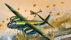 Aircraft bomber World War II artwork