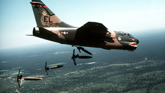 Aircraft bombs military bomber