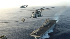 Aircraft Carrier refueling