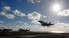 Aircraft carriers. f-18 hornet