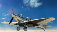 Aircraft chrome Spitfire deserts Supermarine Spitfire