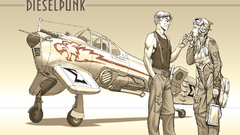 Aircraft dieselpunk retrofuture