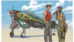 Aircraft dieselpunk retrofuture