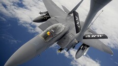 Aircraft f-15 eagle Boeing KC-135 Stratotanker military vehicle