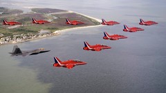 Aircraft F-22 Raptor Red