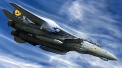 Aircraft fighter air f-14 tomcat upscaled