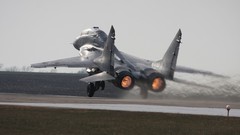 Aircraft fighter airfield mig-29