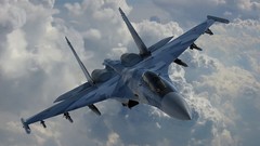 Aircraft fighter Su Sukhoi