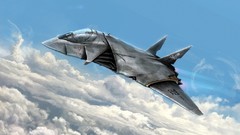 Aircraft fighters digital art fantasy art