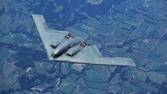 Aircraft flying B-2 Spirit