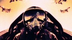 Aircraft flying masks skyscapes