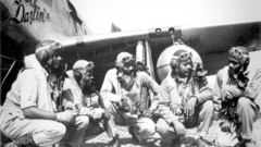 Aircraft goggles grayscale World