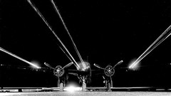 Aircraft Guns Korea monochrome 1952 warbirds gunfire Tracer 