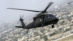 Aircraft Helicopters air skies black hawk