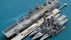 Aircraft Helicopters dock submarine