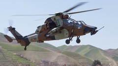 Aircraft hills Helicopters military Tigers airfield take off 