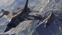 Aircraft hills War military air force f-16 fighting falcon 