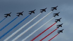 Aircraft jet aircraft contrails