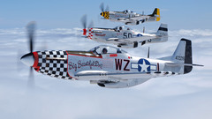 Aircraft military airplanes P-51