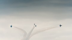 Aircraft military airplanes skyscapes contrails