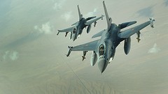 Aircraft military aviation air force jet fighter-bomber f-16 