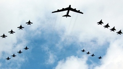 Aircraft military bomber B-52