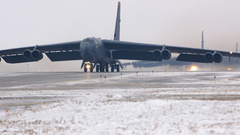 Aircraft military bomber B-52