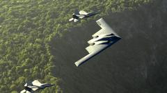 Aircraft military bomber F-22