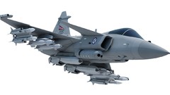 Aircraft military bomber flying animation Saab jets 