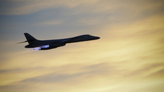 Aircraft military bomber take