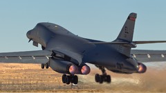 Aircraft military bomber USA deserts B1 Lancer