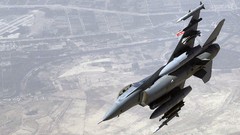 Aircraft military f-16 fighting falcon