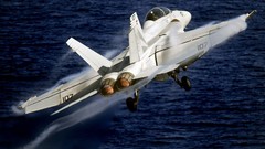 Aircraft military F-18 fighter jets