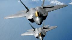 Aircraft military F-22 Raptor