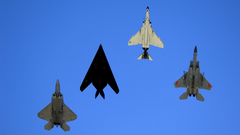 Aircraft military F-22 Raptor