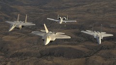 Aircraft military F-22 Raptor