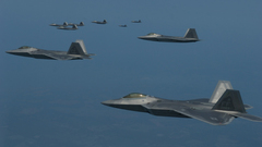 Aircraft military F-22 Raptor