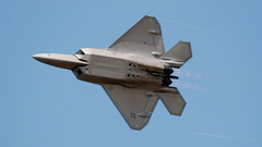 Aircraft military F-22 raptor