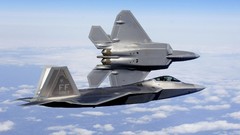 Aircraft military fighter jets F-22 Raptor