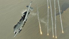 Aircraft military flares A-10 Thunderbolt II