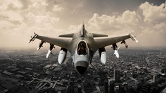 Aircraft military jets f-16 fighting falcon airforce