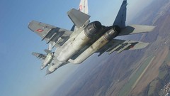 Aircraft military mig-29 fight jet Slovak Airforce