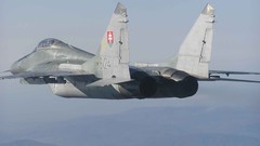 Aircraft military mig-29 fight jet Slovak Airforce