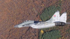 Aircraft military mig-29 fight jet Slovak Airforce