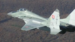 Aircraft military mig-29 fight jet Slovak Airforce