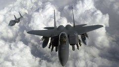 Aircraft military planes f-15